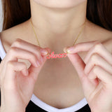 Enamel Jewelry Necklaces Heart Necklace Stainless Steel Pendant