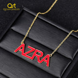 Enamel Necklace Stainless Steel Pendant Personalized DropOil Necklace
