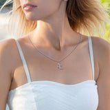 Initial & Birth Flower Necklace A-Z Personalized Dainty Jewelry