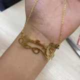 Stainless Steel Angel Name Necklace Personalized Pendant