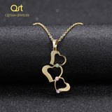 Personalized Heart Pendant Necklace with Birthstone & Name Engrave