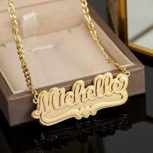 Personalized Magnet Therapy Name Necklace Stainless Steel Health Chain
