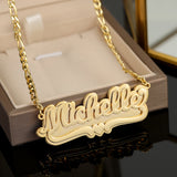 Personalized Magnet Therapy Name Necklace Stainless Steel Health Chain