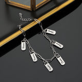 Personalized Stainless Steel Name Bracelet Engraved Text Gift