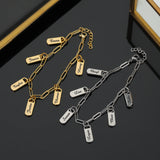 Personalized Stainless Steel Name Bracelet Engraved Text Gift