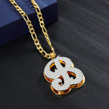 Personalized Double Plated Initial Necklace Stainless Steel Letter Pendant Chain