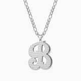 Personalized Double Plated Initial Necklace Stainless Steel Letter Pendant Chain