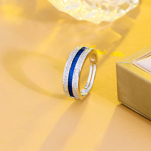 Red CZ Open Size Wedding Bands Rings for Women F092