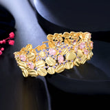 Big CZ Indian Tennis Bracelet Bangle Party Jewelry S031