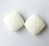Quadrate Faceted Loose Silicone Teething Beads, Individual Beads