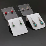 Acrylic Curved Clear Square Jewelry Earrings Studs Display Rack