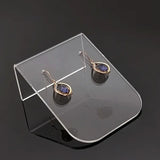 Acrylic Curved Clear Square Jewelry Earrings Studs Display Rack