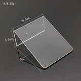 Acrylic Curved Clear Square Jewelry Earrings Studs Display Rack