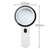 30X Magnifying Glass Jewelry Tool Magnifier Lamp Double Lens
