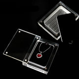 Acrylic Necklace Pendant Ring Storage Organizer Gem Box Showcase
