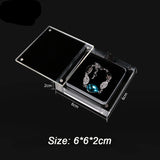 Acrylic Necklace Pendant Ring Storage Organizer Gem Box Showcase
