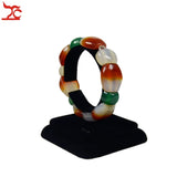 Red Velvet Bracelet Chain Display Rack Wooden Bangle Watch Stand