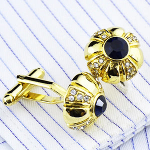 Men's French Button Cufflinks for Dress Shirts