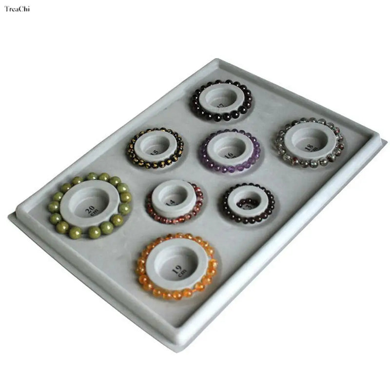DIY Bracelet Necklace Measuring Tool Board Bead In Gray Plate Jewelry