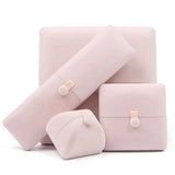 Earrings Couple Rings Jewelry Box with Snap Lock Case Kit