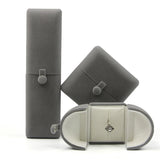 Earrings Couple Rings Jewelry Box with Snap Lock Case Kit