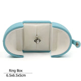 Earrings Couple Rings Jewelry Box with Snap Lock Case Kit