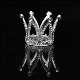 Rhinestone Baby Crown Headband for Girls Birthday Cake Tiara