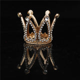 Rhinestone Baby Crown Headband for Girls Birthday Cake Tiara