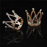 Rhinestone Baby Crown Headband for Girls Birthday Cake Tiara