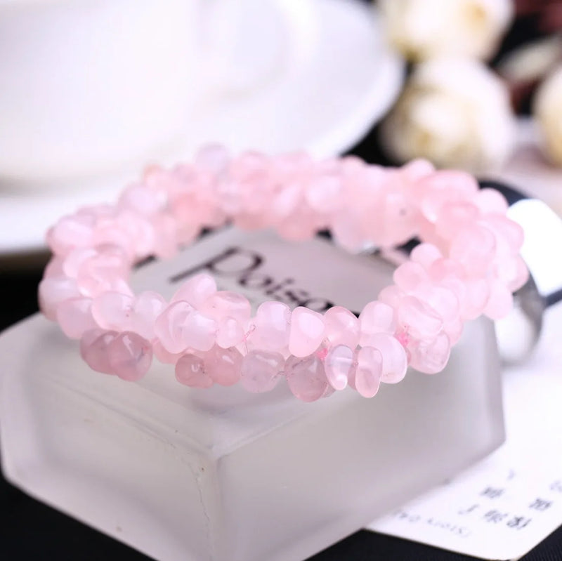 Natural Powder Crystal Gravel Bracelet for Women