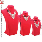 Red Velvet Jewelry Pendant Display Stand Holder for Store Counter