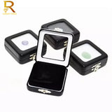 Diamond Display Box Leather Case Gem Stone Storage Bead Pendant Organizer