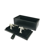 Leather Cufflinks Storage Holder Case Organizer Box