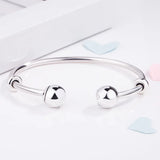 Moments Silver Open Signature Caps Pan Bracelet Charm 925 Sterling Silver