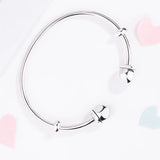 Moments Silver Open Signature Caps Pan Bracelet Charm 925 Sterling Silver
