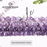 Amethyst Stone Bead Round Purple Crystal Spacer