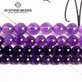 Amethyst Stone Bead Round Purple Crystal Spacer