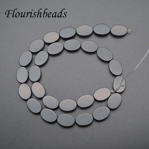 Natural Agate Stone Flat Oval Shape Loose Beads 10x14mm 18x25mm 3 Strand/lot