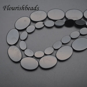 Natural Agate Stone Flat Oval Shape Loose Beads 10x14mm 18x25mm 3 Strand/lot