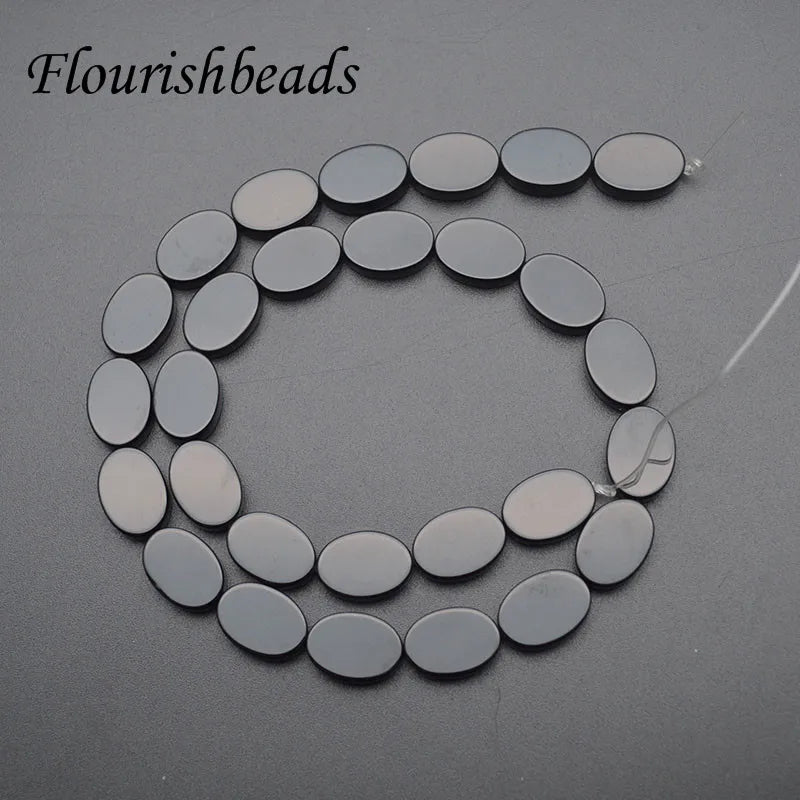 Natural Agate Stone Flat Oval Shape Loose Beads 10x14mm 18x25mm 3 Strand/lot