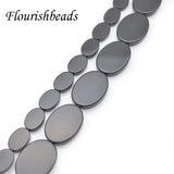 Natural Agate Stone Flat Oval Shape Loose Beads 10x14mm 18x25mm 3 Strand/lot