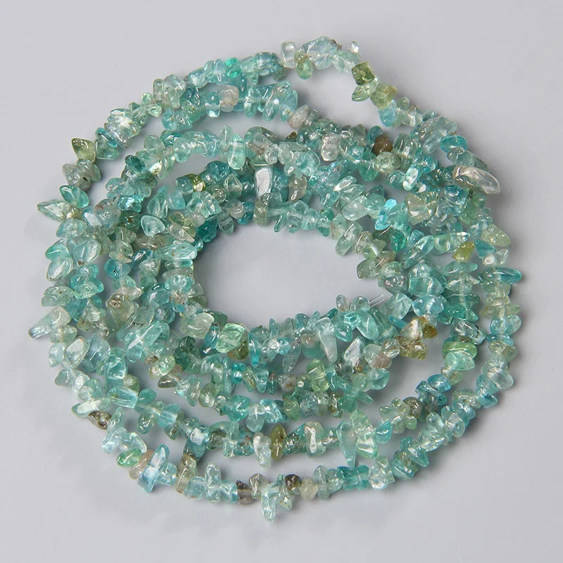 Raw Transparent Apatite Fluorapatite Chip Nugget Beads 3-5MM
