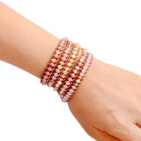 Bohemian Leather Wrap Bracelet with Natural Stones
