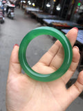 Natural Agate Emerald Bracelet Jade Bangle High Ice Round Bar Chalcedony Bangle