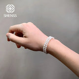 Shell Pearl Bracelet 4mm-8mm Multilayer Elastic Women's Bracelet