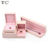 Velvet PU Leather Eardrop Box Jewelry Box
