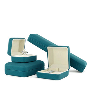 Velvet Wedding Bride Jewelry Box for Rings Necklaces Pendants
