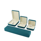 Velvet Wedding Bride Jewelry Box for Rings Necklaces Pendants
