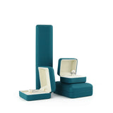 Velvet Wedding Bride Jewelry Box for Rings Necklaces Pendants