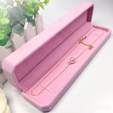 Velvet Long Chain Jewelry Box Necklace Pendant Storage Organizer